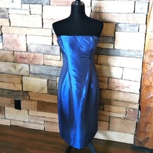 MON CHERI Navy strapless cocktail dress size 12